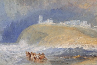 Dunstanborough Castle, Northumberland, ca. 1829 (akvarel på papir) af Joseph Mallord William Turner