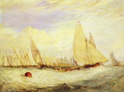 East Cowes Castle, sæde for J Nash Esq., Regattaen slår mod Windward af Joseph Mallord William Turner