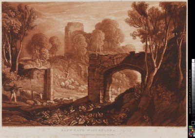 East Gate Winchelsea, Sussex af Joseph Mallord William Turner