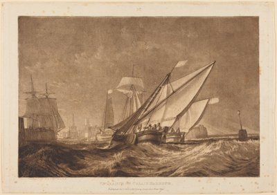 Indsejling til Calais havn af Joseph Mallord William Turner