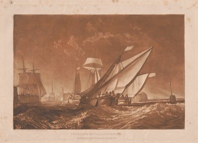 Indsejlingen til Calais Havn af Joseph Mallord William Turner