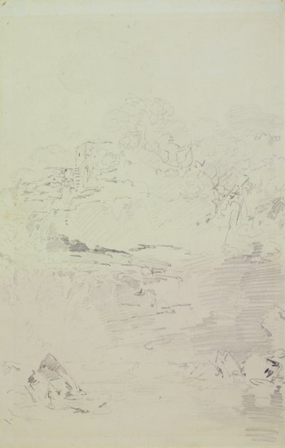 Falls of the Clyde, ca. 1801 (blyant på papir) af Joseph Mallord William Turner