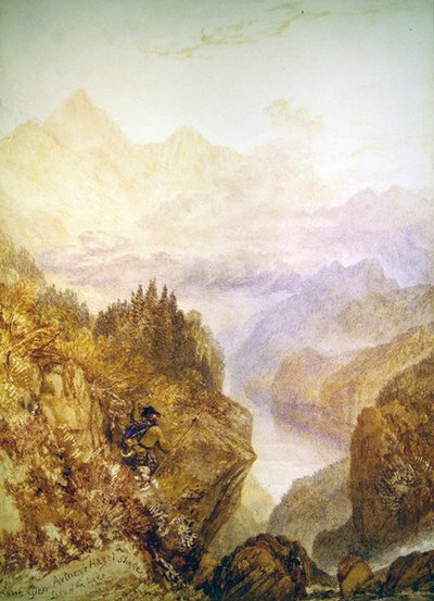 Glen Artney, ca. 1820 (akvarel på papir) af Joseph Mallord William Turner