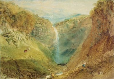 Hardraw Fall, Yorkshire, ca. 1820 af Joseph Mallord William Turner