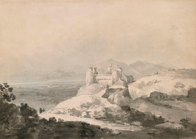 Harlech Castle, Wales, set fra syd af Joseph Mallord William Turner