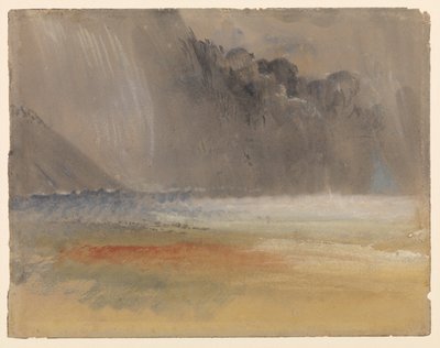 Dynger tordensky over hav og land, 1835 - 1840 ca af Joseph Mallord William Turner