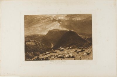 Hind Head Hill, tallerken 25 fra Liber Studiorum af Joseph Mallord William Turner