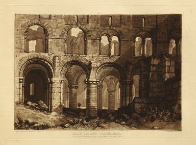 Holy Islands katedral af Joseph Mallord William Turner
