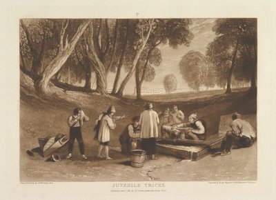 Juvenile Tricks Liber Studiorum, del V, tavle 22, 1. januar 1811. af Joseph Mallord William Turner