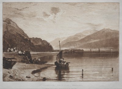 Liber Studiorum:  Inverary Pier, Lock Fyne, om morgenen af Joseph Mallord William Turner