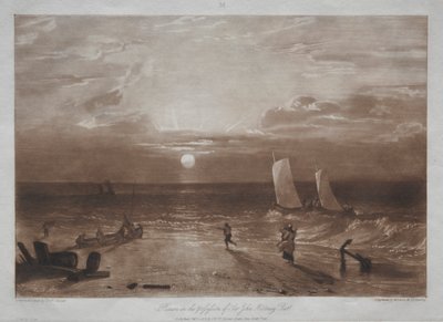 Liber Studiorum: Mildmay Sea-piece. af Joseph Mallord William Turner