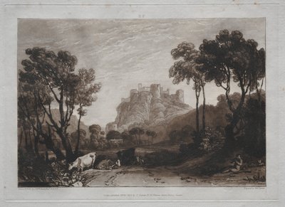 Liber Studiorum: Slottet over engene. af Joseph Mallord William Turner