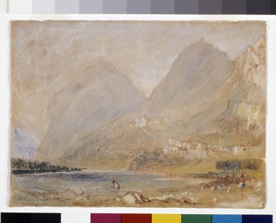 Martinswand, nær Innsbruck (akvarel og gouache på gråt papir) af Joseph Mallord William Turner
