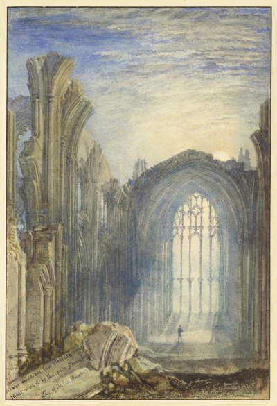 Melrose Abbey af Joseph Mallord William Turner
