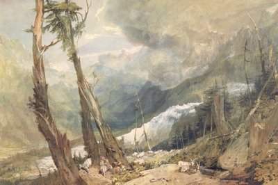 Mere de Glace, i Chamouni-dalen, Schweiz af Joseph Mallord William Turner