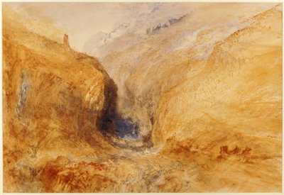Bjergrigt landskab ... af Joseph Mallord William Turner