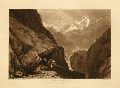 Sankt Gotthard-bjerget af Joseph Mallord William Turner