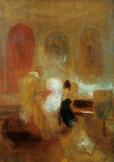 Musikfest, East Cowes Castle, c1835 af Joseph Mallord William Turner