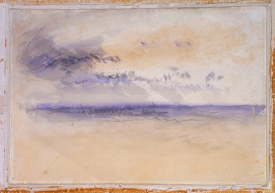 Ud for kysten: Havlandskab og skyer af Joseph Mallord William Turner