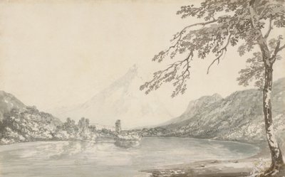 På floden Aar mellem Unterseen og Brienz-søen af Joseph Mallord William Turner