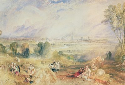 Oxford fra North Hinksey (akvarel på papir) af Joseph Mallord William Turner
