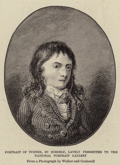 Portræt af Turner, af ham selv, for nylig præsenteret for National Portrait Gallery af Joseph Mallord William Turner