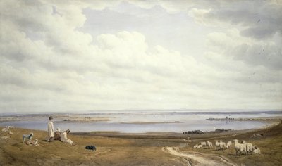 Portsmouth Havn fra Portsdown Hill af Joseph Mallord William Turner