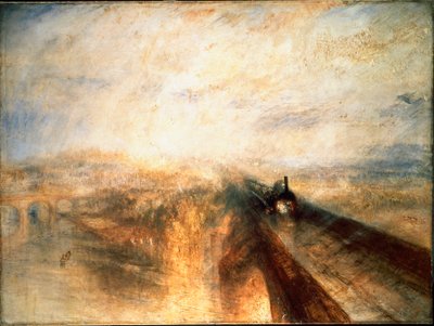 Regn, damp, hastighed, The Great Western Railway af Joseph Mallord William Turner