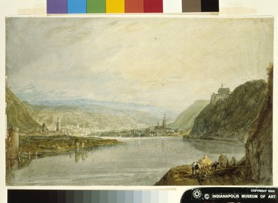 Remagen, Erpel Og Linz (akvarel og gouache på hvidt papir fremstillet med grå vask) af Joseph Mallord William Turner