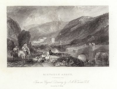 Rievaulx Abbey i Yorkshire af Joseph Mallord William Turner