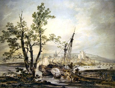 Rochester (blyant og akvarel på papir) af Joseph Mallord William Turner
