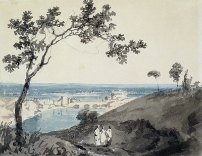 Rom, efter Richard Wilson (1714-82) (blyant og akvarel på papir) af Joseph Mallord William Turner