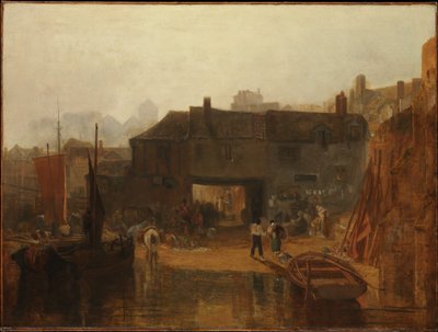 Saltash med vandfærgen, Cornwall af Joseph Mallord William Turner