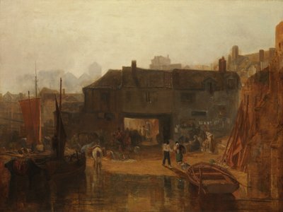 Saltash med vandfærgen, Cornwall, 1811. af Joseph Mallord William Turner