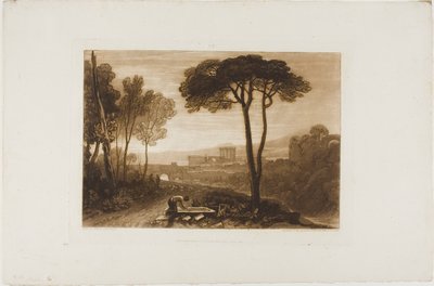 Scene i Campagna, plade 38 fra Studiebogen af Joseph Mallord William Turner