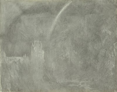 Schloss Eltz (kridt på papir) af Joseph Mallord William Turner