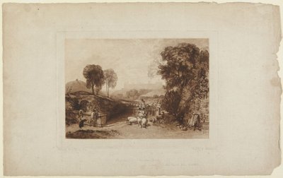 Fårevask, Windsor Castle (fra »Liber Studiorum«) af Joseph Mallord William Turner