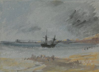 Skibet på grund Brighton af Joseph Mallord William Turner