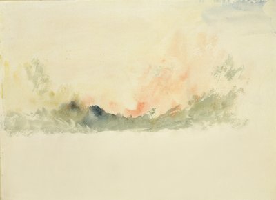 Himmelstudie af Joseph Mallord William Turner
