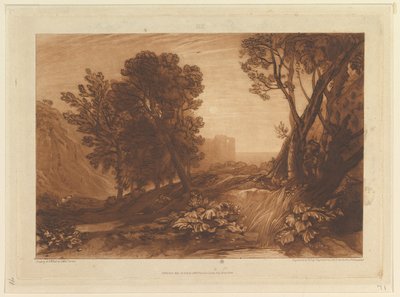 Solitude, eller The Reading Magdalen Liber Studiorum, del XI, tavle 53, 12. maj 1814. af Joseph Mallord William Turner