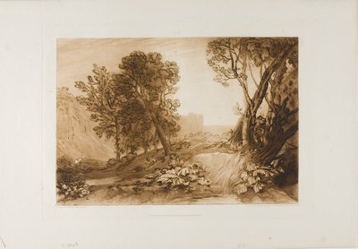 Solitude, plade 53 fra Studiebogen af Joseph Mallord William Turner