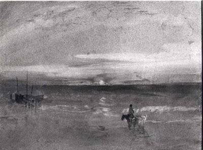 Solnedgang (akvarel) (s/h foto) af Joseph Mallord William Turner