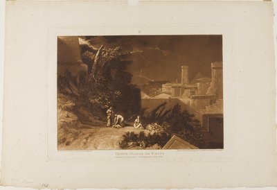 Egyptens tiende plage, plade 61 fra Liber Studiorum af Joseph Mallord William Turner