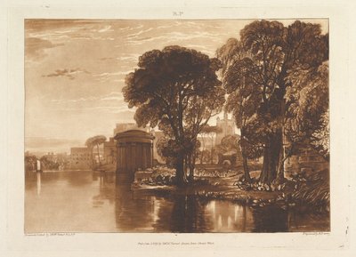 Alkoven, Isleworth Liber Studiorum, del XIII, plade 63, 1. januar 1819. af Joseph Mallord William Turner