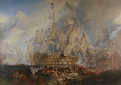 Slaget ved Trafalgar, 21. oktober 1805 af Joseph Mallord William Turner