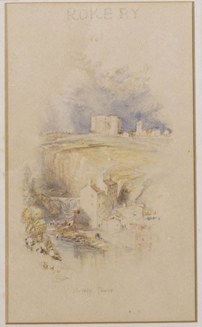 Bowes Tower, ca. 1833 af Joseph Mallord William Turner