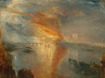 The Burning of the Houses of Lords and Commons, 16. oktober 1834 af Joseph Mallord William Turner
