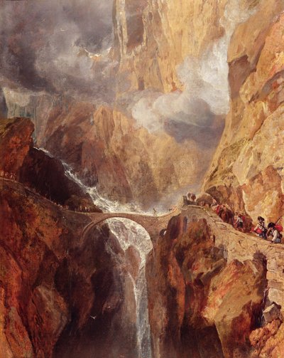 Djævelens bro af Joseph Mallord William Turner