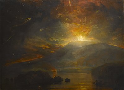Soufriere-bjergenes udbrud på øen St. Vincent, 30. april 1812, 1815 af Joseph Mallord William Turner