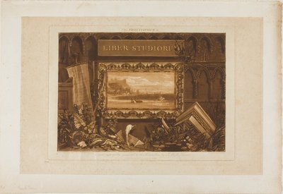 Forsiden til Studiebogen af Joseph Mallord William Turner